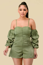 Load image into Gallery viewer, RUCHED ROMPER
