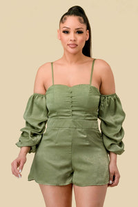 RUCHED ROMPER