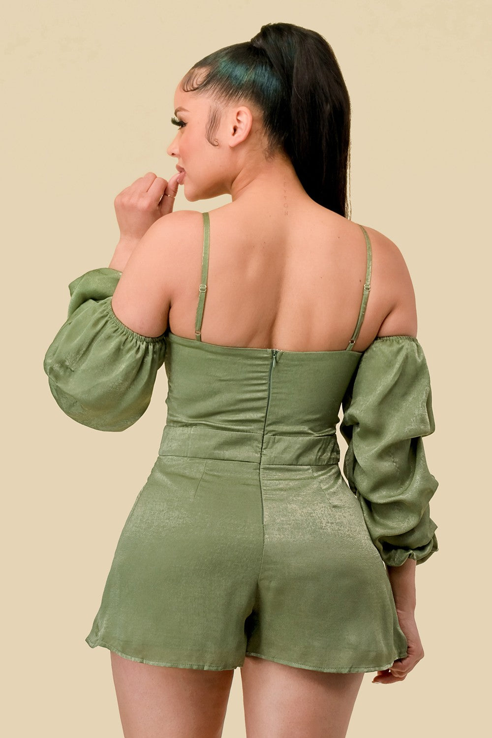 RUCHED ROMPER