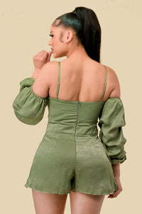 RUCHED ROMPER