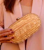 Load image into Gallery viewer, Blush Acrylic Deco Clutch
