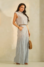 Load image into Gallery viewer, PRINTED LINEN PANTS
