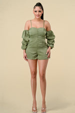 Load image into Gallery viewer, RUCHED ROMPER
