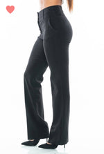 Load image into Gallery viewer, Mid Rise ROXY Straight Pants - Navy
