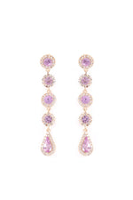Load image into Gallery viewer, Dropping Names Earrings - Lilac

