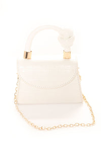 Knot Thinking About My Ex Mini Bag - White