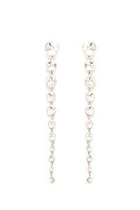 To Classy For You Drop Earrings - Silver
