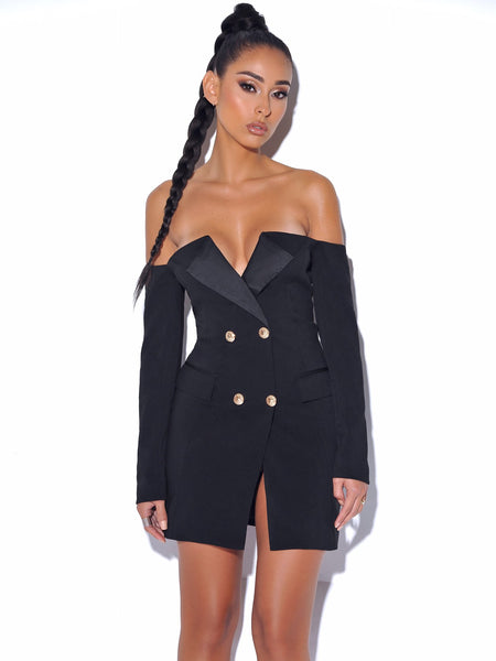 Strapless 2025 blazer dress