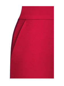 Malika Red One Shoulder Corset Jumpsuit