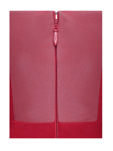 Malika Red One Shoulder Corset Jumpsuit