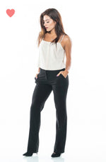 Load image into Gallery viewer, Mid Rise ROXY Straight Pants - Navy
