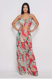Leafy Tropical Pant set